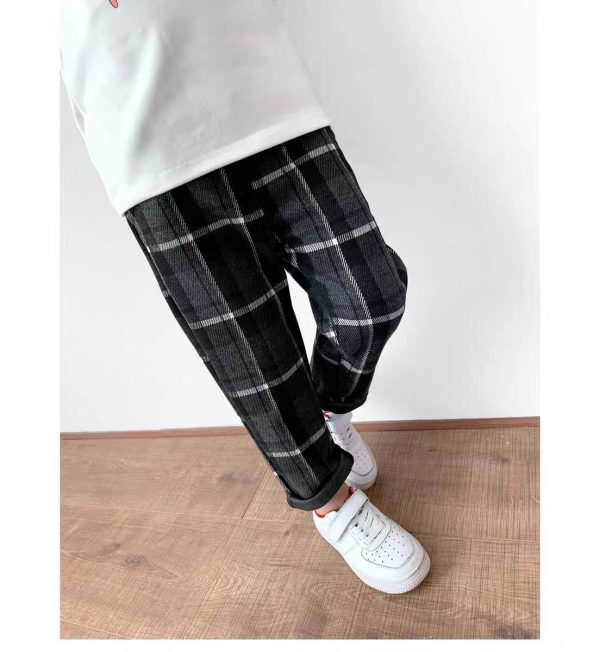 3-6 Plaid pants for boys-95 - Image 5
